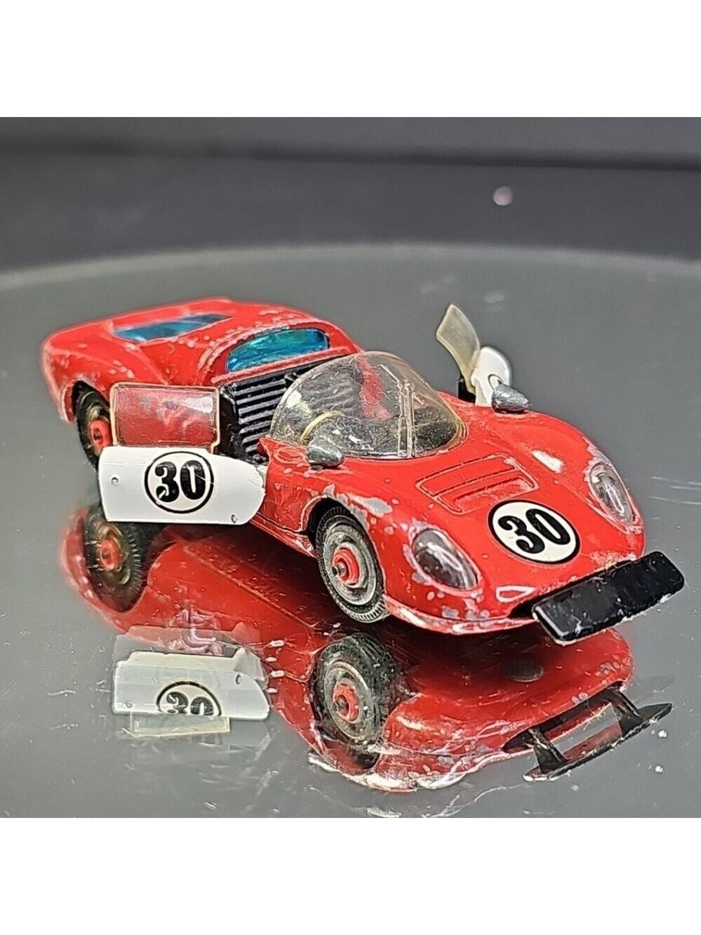 Corgi Toys Ferrari 206 Dino Sport 1:43 Scale #30 Toy Diecast Car Red Britain UK